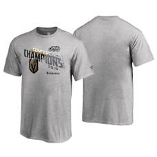 Youth Vegas Golden Knights # 2018 Western Conference Champions Heather Gray Locker Room Chip Pass T-Shirt