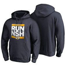 Mens Nashville Predators Navy RUN-CTY Pullover Hoodie