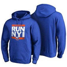 Mens New York Islanders Royal RUN-CTY Pullover Hoodie