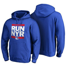 Mens New York Rangers Royal RUN-CTY Pullover Hoodie