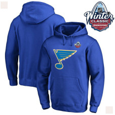 Mens St. Louis Blues Royal 2017 Winter Classic Logo Hoodie