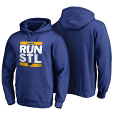 Mens St. Louis Blues Royal RUN-CTY Pullover Hoodie