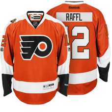 Flyers #12 Michael Raffl Orange 100th Patch Premier Jersey