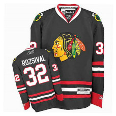 Chicago Blackhawks Michal Rozsival #32 Black Alternate Jersey