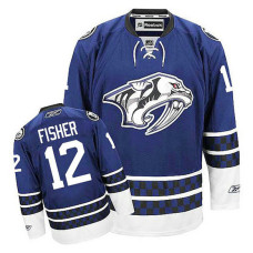 Nashville Predators Mike Fisher #12 Blue Alternate Jersey