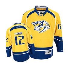 Nashville Predators Mike Fisher #12 Gold Home Jersey