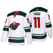 Minnesota Wild #11 Zach Parise White 2017-2018 Season Away Jersey