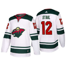 Minnesota Wild #12 Eric Staal White 2017-2018 Season Away Jersey