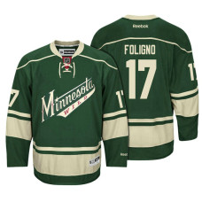 Minnesota Wild #17 Marcus Foligno Green 2017 Draft Premier Hockey Jersey