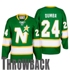 Minnesota Wild #24 Matt Dumba Green Minnesota North Star 1967 Throwback Jersey