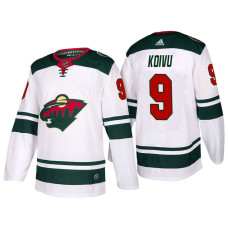 Minnesota Wild #9 Mikko Koivu White 2017-2018 Season Away Jersey