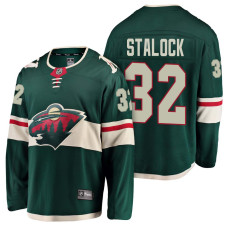 Minnesota Wild #32 Breakaway Fanatics branded Alex Stalock Jersey Green