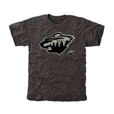 Minnesota Wild Black Rink Warrior Tri-Blend T-Shirt