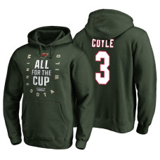 Minnesota Wild #3 Charlie Coyle Bound Behind The Net Hoodie Green