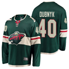 Minnesota Wild #40 Breakaway Fanatics branded Devan Dubnyk Jersey Green