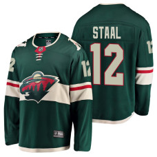 Minnesota Wild #12 Breakaway Fanatics branded Eric Staal Jersey Green