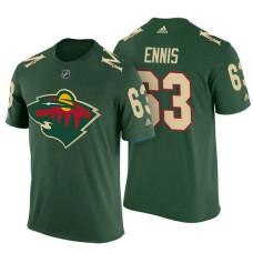 Minnesota Wild #63 Tyler Ennis Green Adidas Player T-shirt