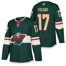 Minnesota Wild #17 Marcus Foligno Green 2018 New Season Player Home Jersey