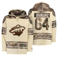 Minnesota Wild Old Time Natural Realtree Camo Mikael Granlund #64 Hoodie