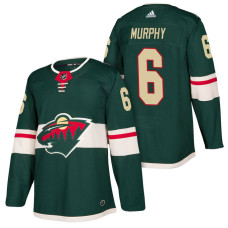 Minnesota Wild #6 Ryan Murphy Green 2018 New Season Player Home Jersey