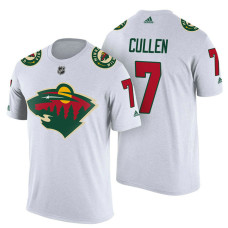 Minnesota Wild #7 Matt Cullen White Adidas Player Jersey Style T-shirt