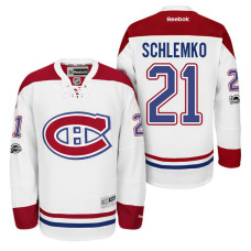 Montreal Canadiens #21 David Schlemko White 2017 Draft New-Outfitted Player Premier Jersey