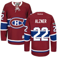 Montreal Canadiens #22 Karl Alzner Red Anniversary Patch Reebok Home Premier Jersey