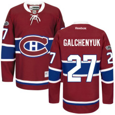 Montreal Canadiens #27 Alex Galchenyuk Red Anniversary Patch Reebok Home Premier Jersey