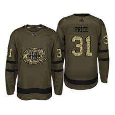 Montreal Canadiens #31 Carey Price Camo Salute To Service Jersey