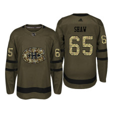 Montreal Canadiens #65 Andrew Shaw Camo Salute To Service Jersey