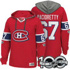 Montreal Canadiens #67 Max Pacioretty Red Anniversary Classic Patch Hoodie