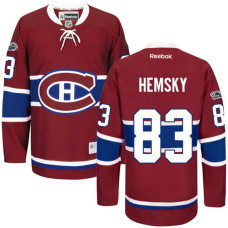 Montreal Canadiens #83 Ales Hemsky Red Anniversary Patch Reebok Home Premier Jersey