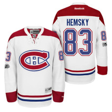 Montreal Canadiens #83 Ales Hemsky White 2017 Draft New-Outfitted Player Premier Jersey