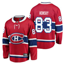 Montreal Canadiens #83 Breakaway Player Ales Hemsky Jersey Red