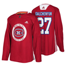 Montreal Canadiens #27 Red New Season Practice Alex Galchenyuk Jersey