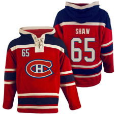 Montreal Canadiens #65 Andrew Shaw Red Throwback Pullover Hoodie