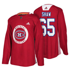 Montreal Canadiens #65 Red New Season Practice Andrew Shaw Jersey