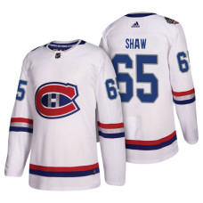 Montreal Canadiens #65 White NHL100 Classic Andrew Shaw Jersey