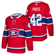 Montreal Canadiens #42 Byron Froese Red 2018 New Season Player Home Jersey