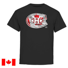 Montreal Canadiens Black Canada Day Canada Wave T-Shirt