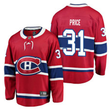 Montreal Canadiens #31 Breakaway Player Carey Price Jersey Red