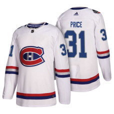 Montreal Canadiens #31 White NHL100 Classic Carey Price Jersey