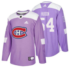 Montreal Canadiens #54 Charles Hudon Purple Hockey Fights Cancer Authentic Jersey