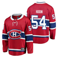 Montreal Canadiens #54 Breakaway Player Charles Hudon Jersey Red