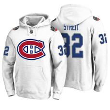 Montreal Canadiens #32 Mark Streit White 100 Classic Pullover Hoodie