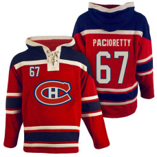 Montreal Canadiens #67 Max Pacioretty Red Throwback Pullover Hoodie