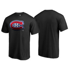 Montreal Canadiens Black Crew Neck Midnight Mascot Team T-shirt