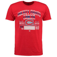 Montreal Canadiens Red Hockey Fights Cancer Old Time Throwback T-shirt