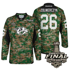 Nashville Predators #26 Harry Zolnierczyk Camo 2017 Stanley Cup Final Military Appreciation Premier Jersey