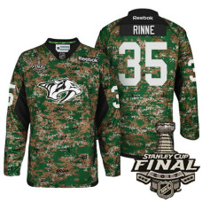 Nashville Predators #35 Pekka Rinne Camo 2017 Stanley Cup Final Military Appreciation Premier Jersey